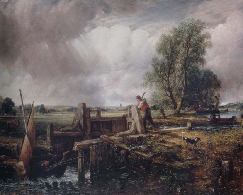 John Constable A boat passing a lock Germany oil painting art
